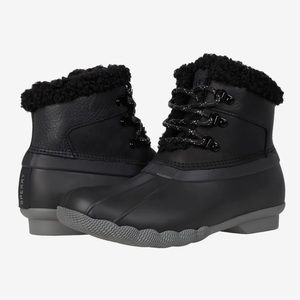 Sperry Saltwater Alpine Leather Black Duck Boot
